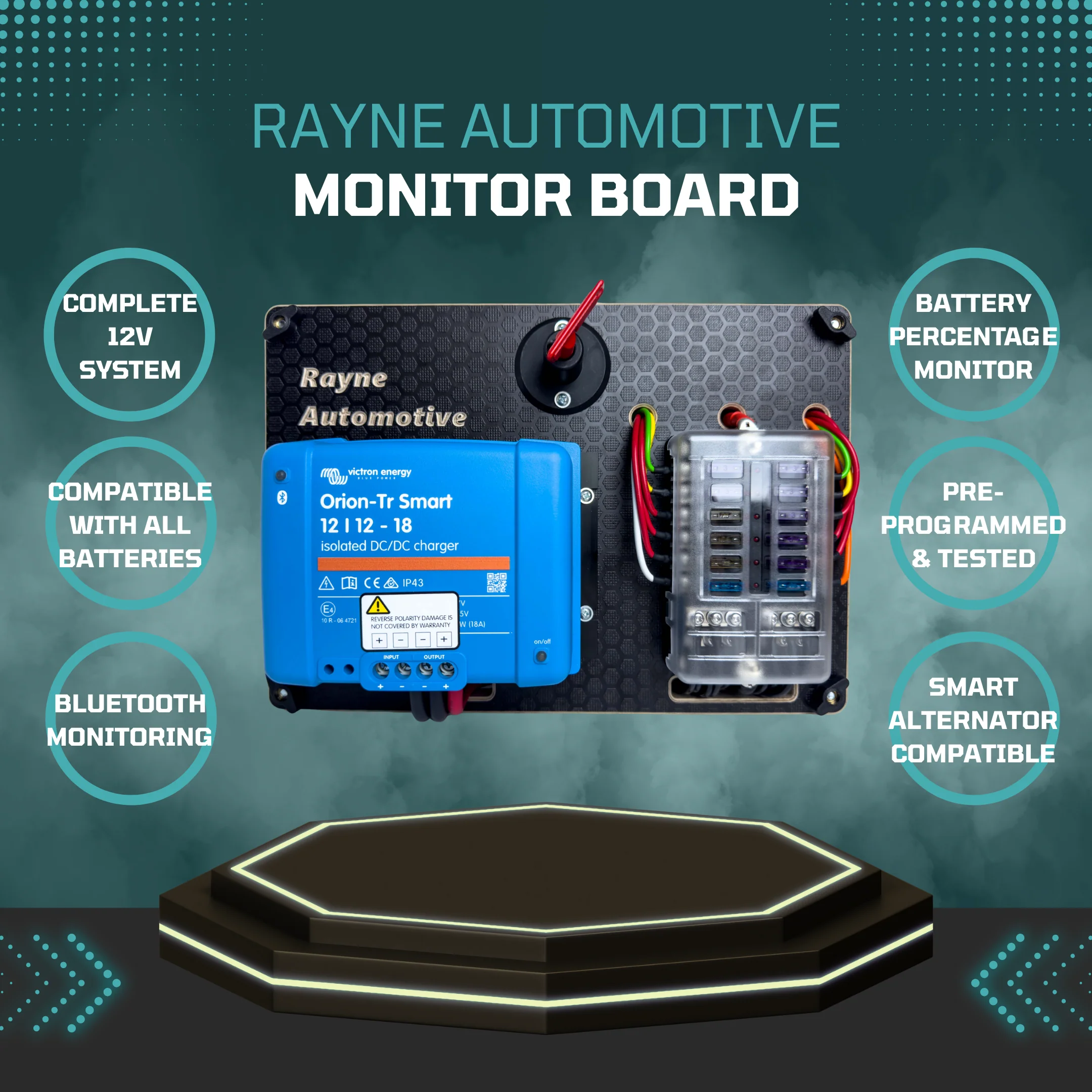 Off-Grid Campervan Electrics Bundle: 12V Monitor and Solar Pre-wired Power Boards - Image 4