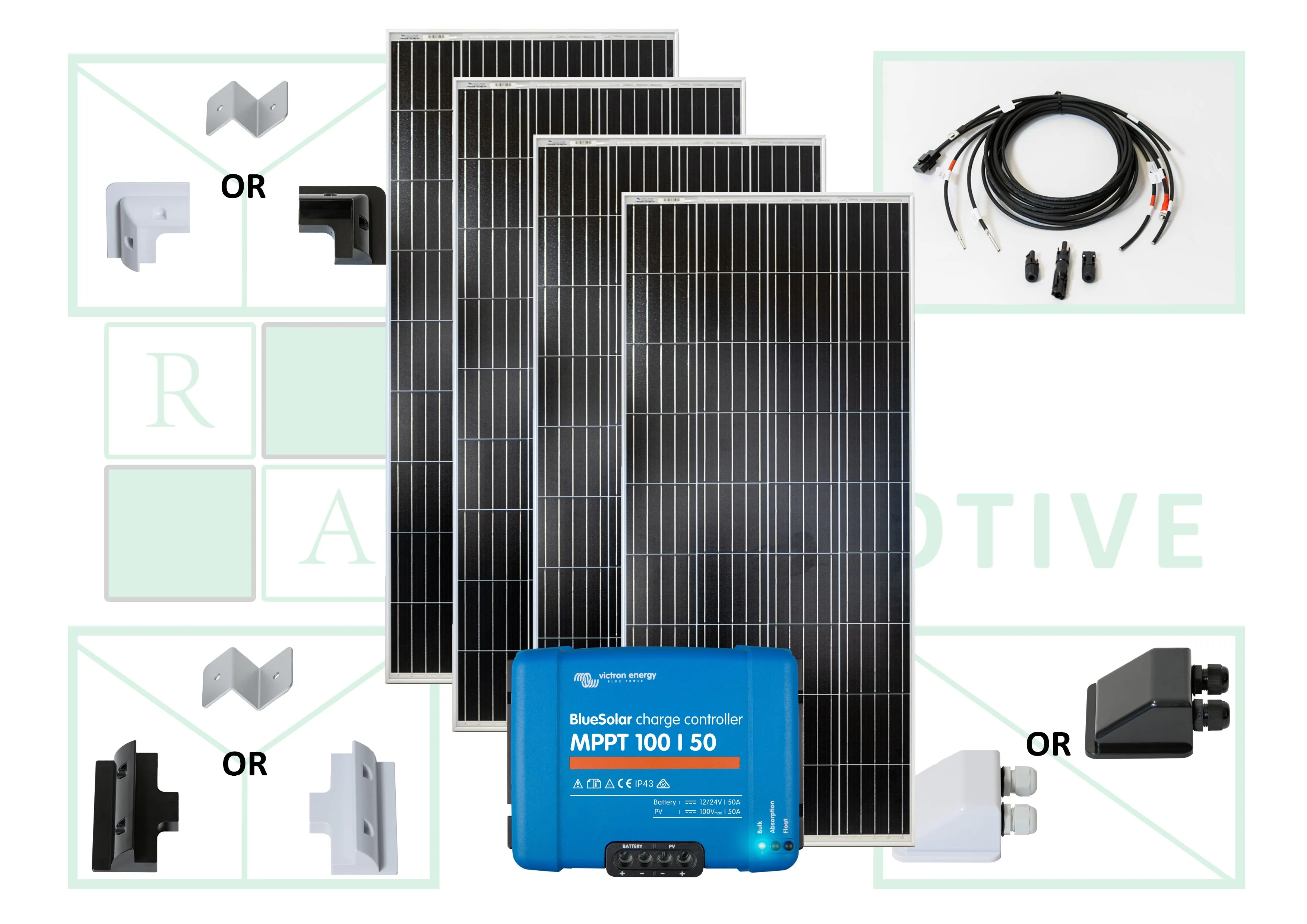 740W (4 x 185W) Victron Solar Panel Kit For Off-Grid Power - Image 2