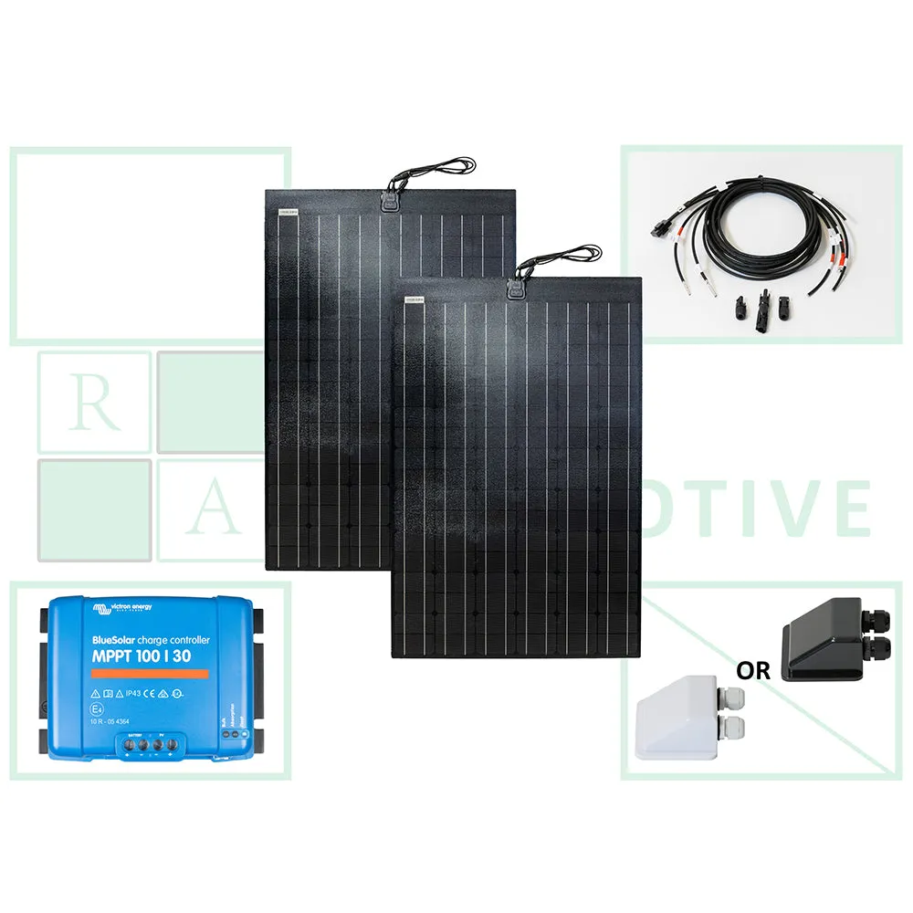 300W (2 x 150W) Semi-flexible Solar Panel Kit For Off-Grid Power (Wide) - Image 2