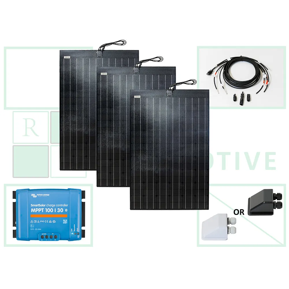 450W (3 x 150W) Semi-flexible Solar Panel Kit For Off-Grid Power - Image 2