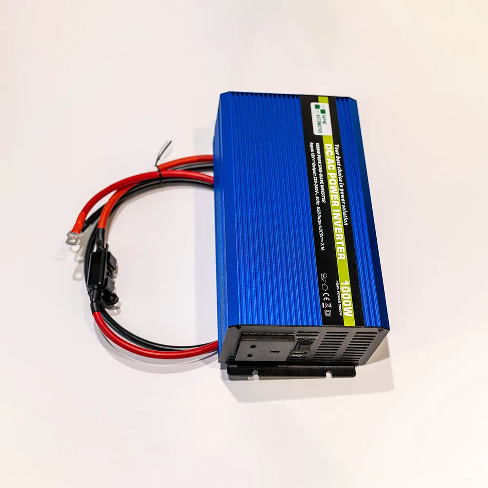 1000W Pure Sine Wave Inverter With Leads - Image 3