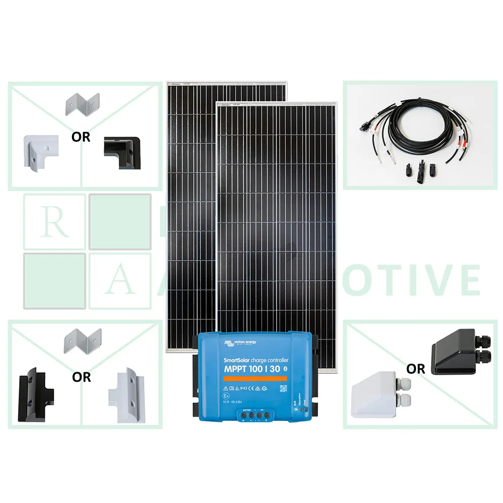 370W (2 x 185W) Victron Solar Panel Kit For Off-Grid Power - Image 2